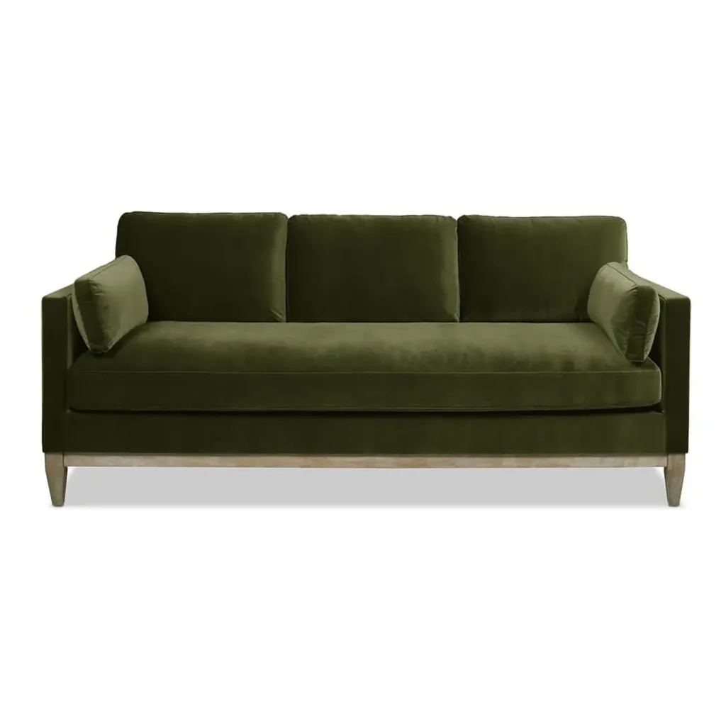 Jennifer Taylor Home Knox 84_ Modern Farmhouse Sofa Olive Green